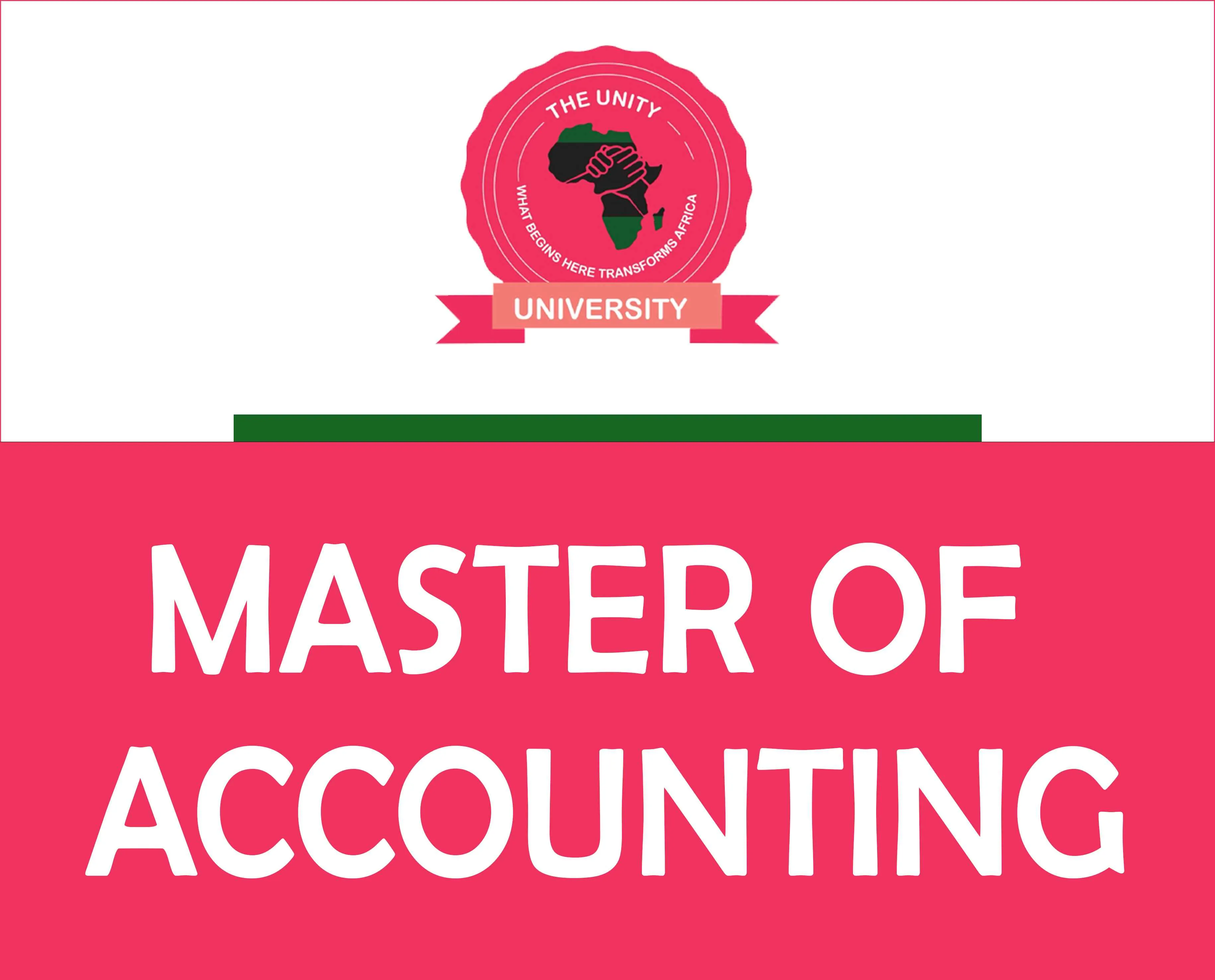 Master of Accounting and Finance